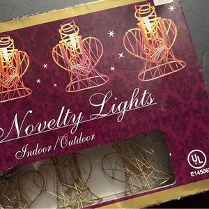 Christmas Lights 10 Novelty Lights Metal Angels Indoor/outdoor Christmas lights